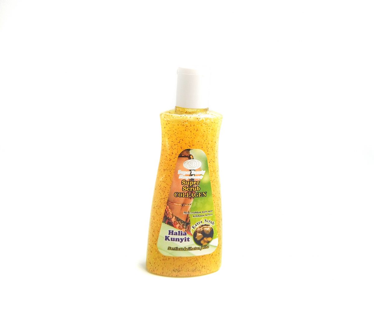 Super Beauty Scrub Collagen Halia Kunyit 150ml Al Nusra Sg